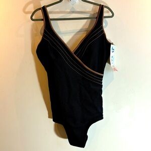 BALTEX Sz 18L One Piece Swimming Suit Bathing Suit Shape Hugging NEW WITH TAG